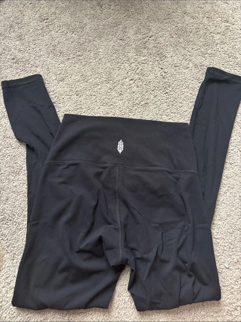 Free People Black Deep V Sports Bralette